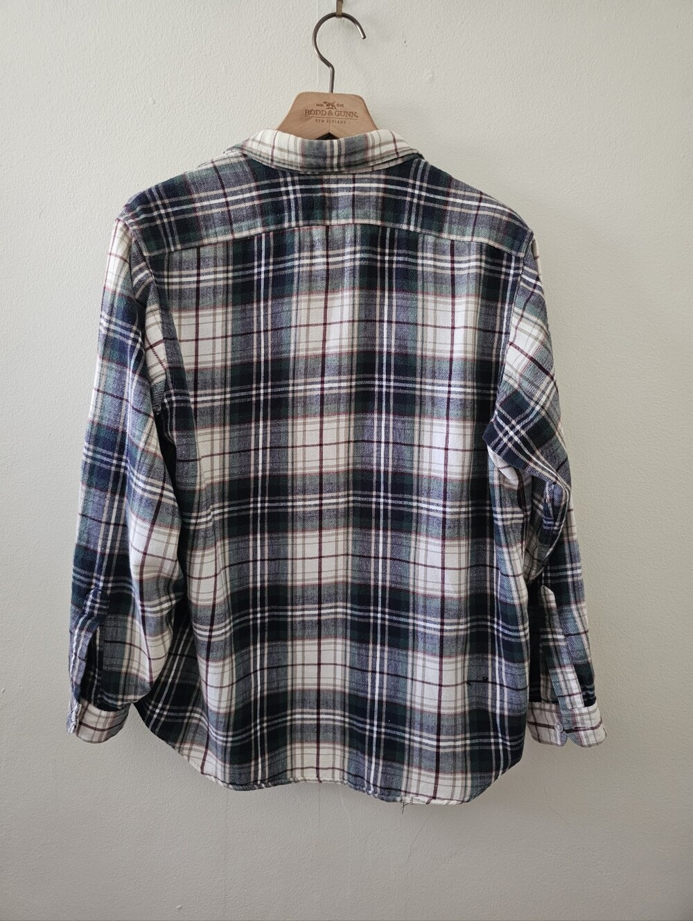 Vintage LL Bean Plaid Flannel Button-up Shirt - Picture 8 of 16